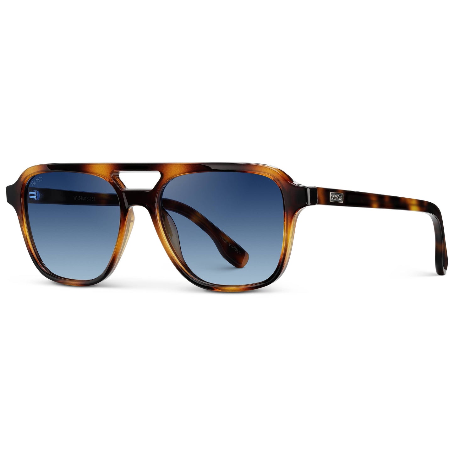 Dean - Men's Polarized Double Bridge Aviator Sunglasses