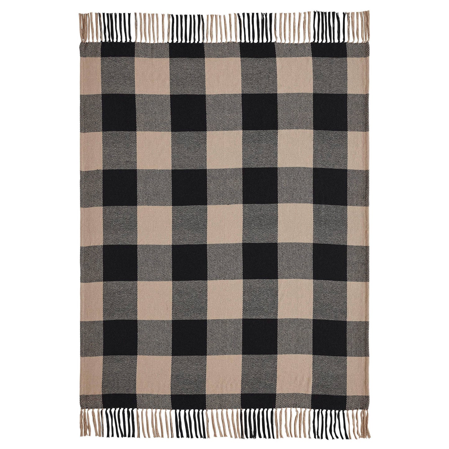Black Buffalo Check Woven Throw Blanket 50x60