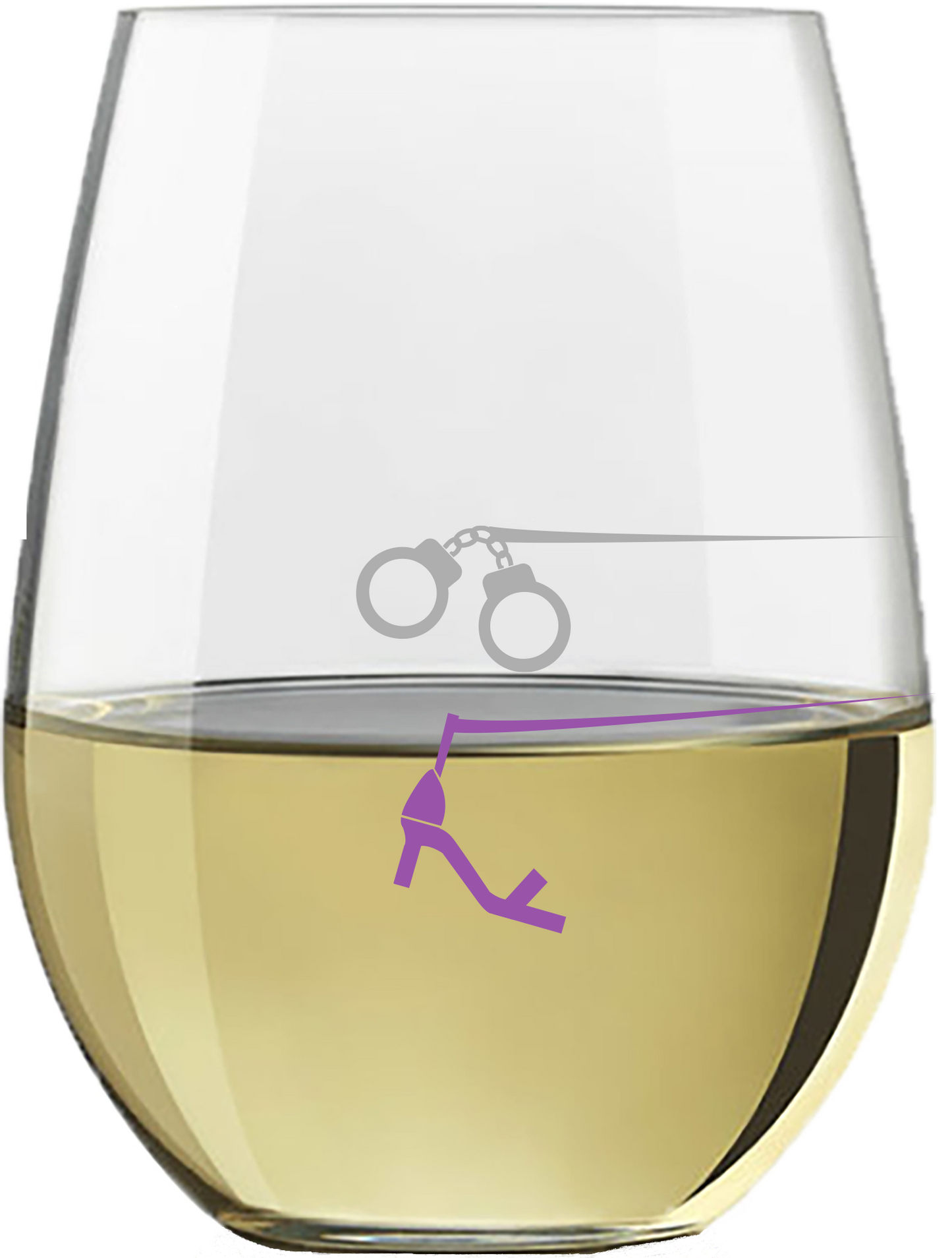 Stemless Wine Glass - Set of 2 | Girl's Night Out / Bail Me Out