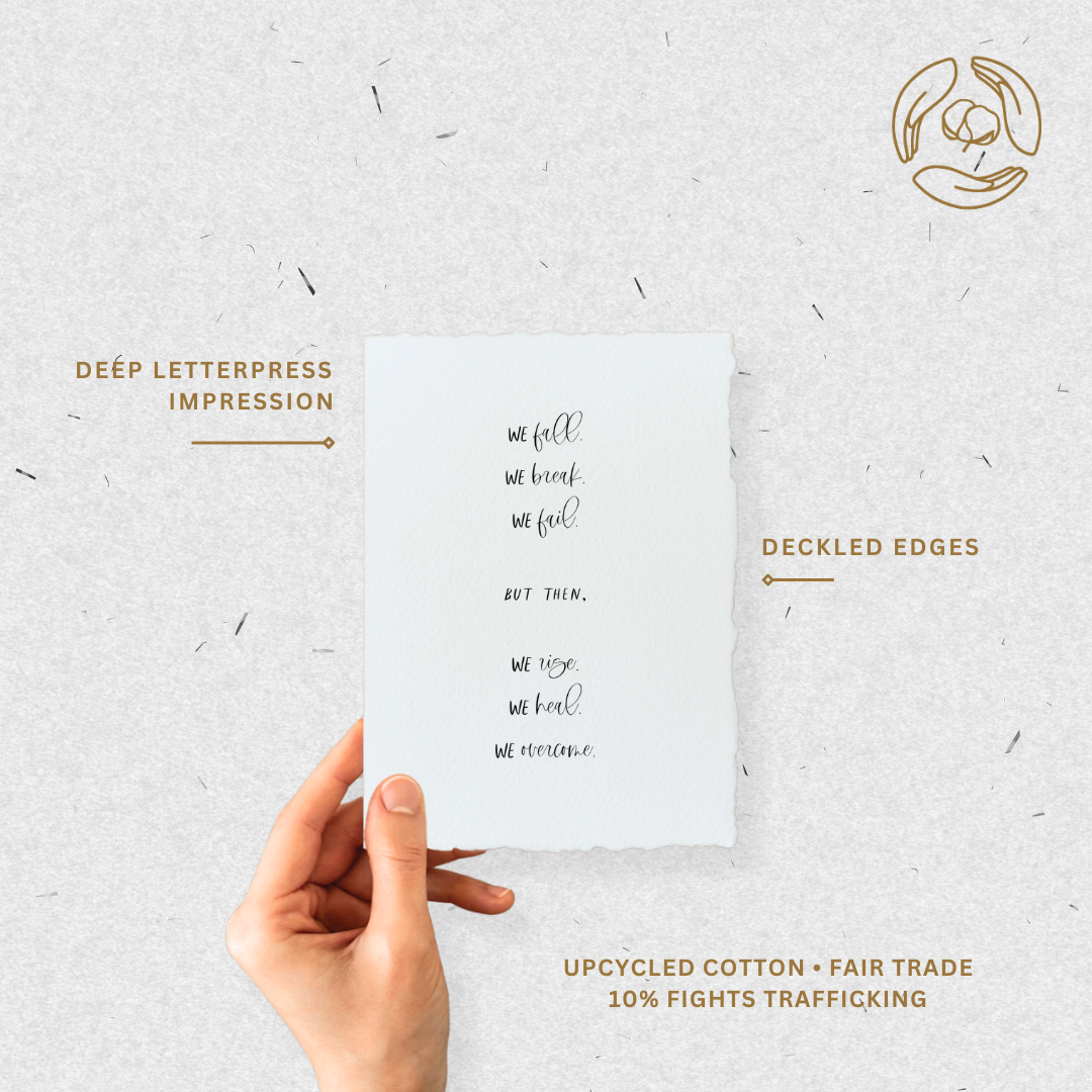 We Fall We Rise - Sympathy Card