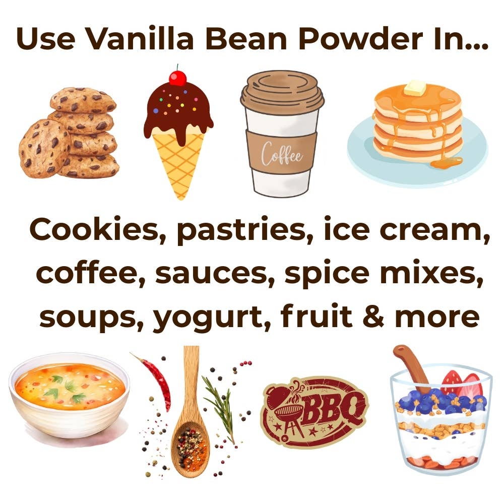 2 OZ  SINGLE-ORIGIN GOURMET PURE VANILLA BEAN POWDER