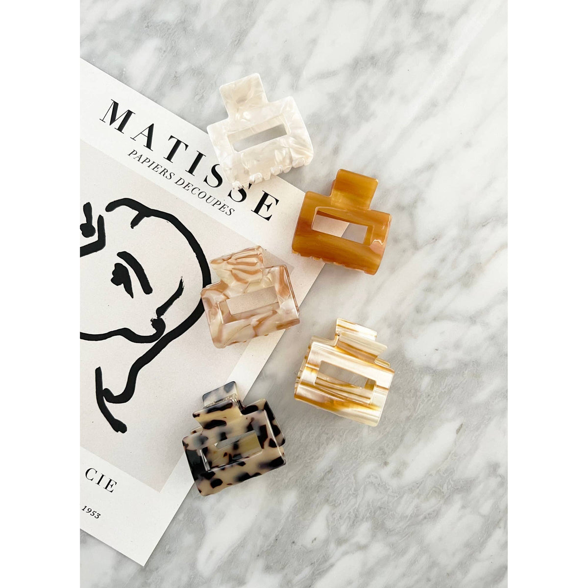 2-Inch Acetate Tortoise Hair Clips - CAMILA