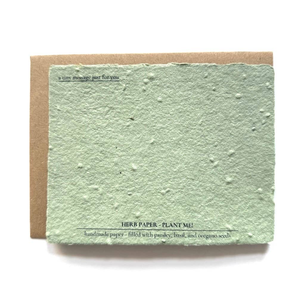 MOM: Plantable Herb Seeded Card