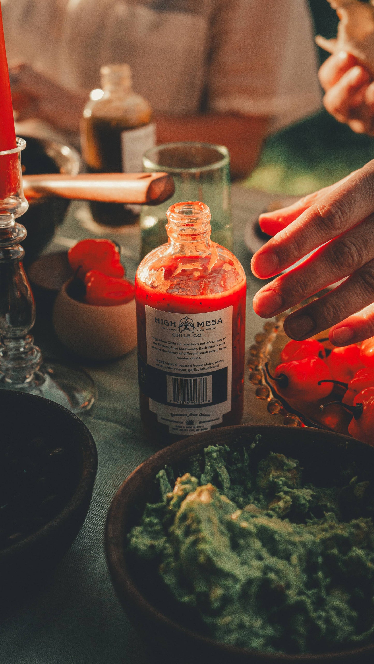 Roasted Fresno Hot Sauce