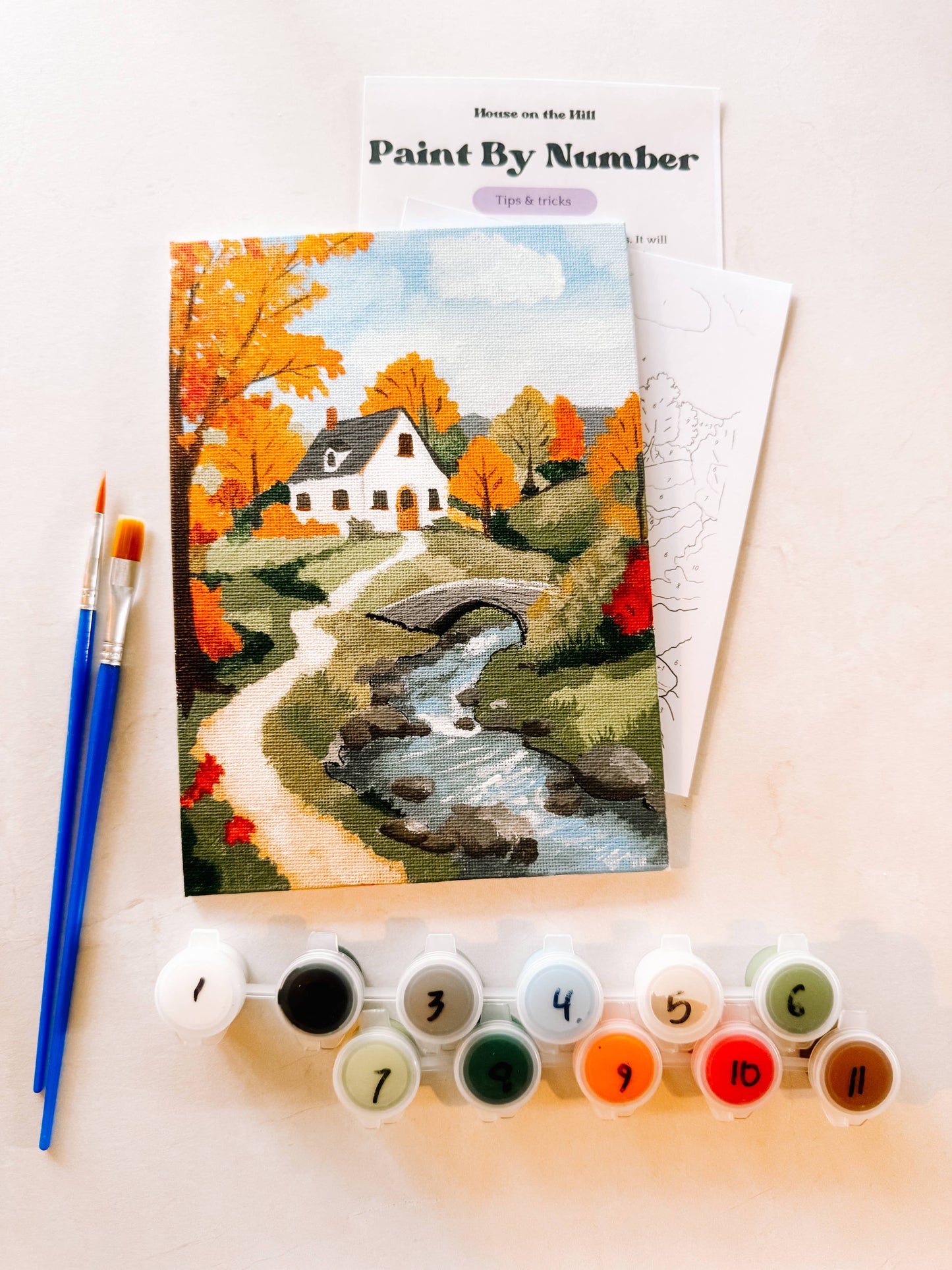 Autumn Cottage Mini Paint By Number