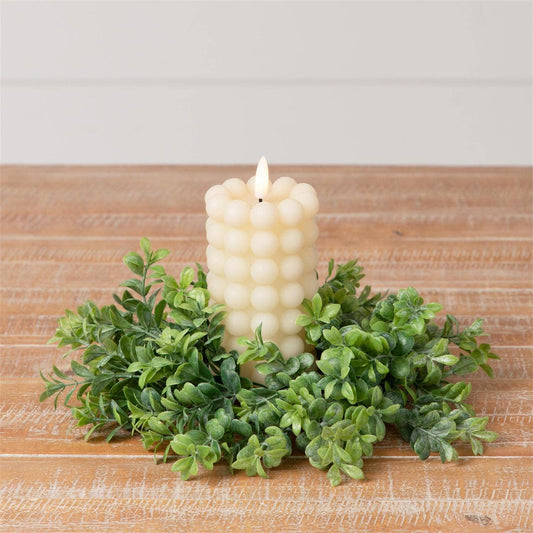 LED Cream Bubble Candle