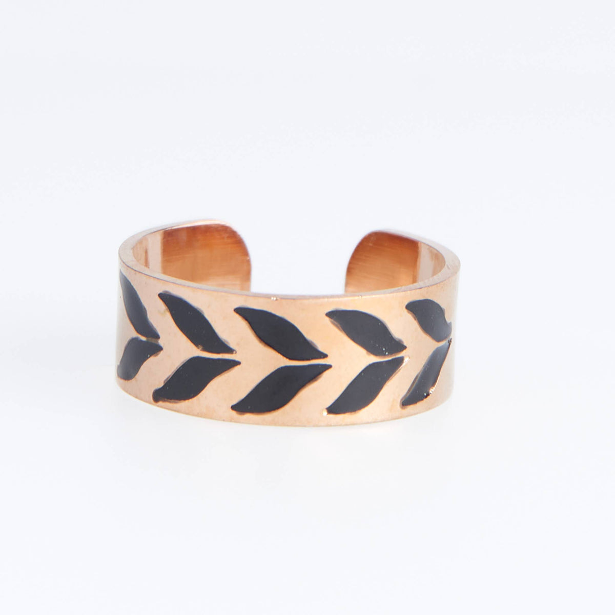 Hypoallergenic Stainless Steel Chevron Ring