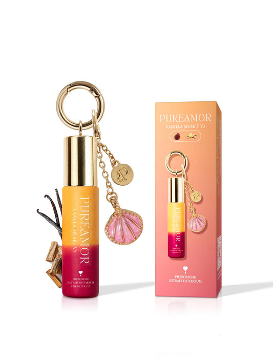 Vanilla Musk | Roll-on Pheromone Keychain Perfume Oil - 6ml