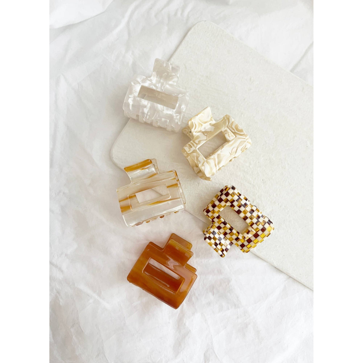 2-Inch Acetate Tortoise Hair Clips - CAMILA