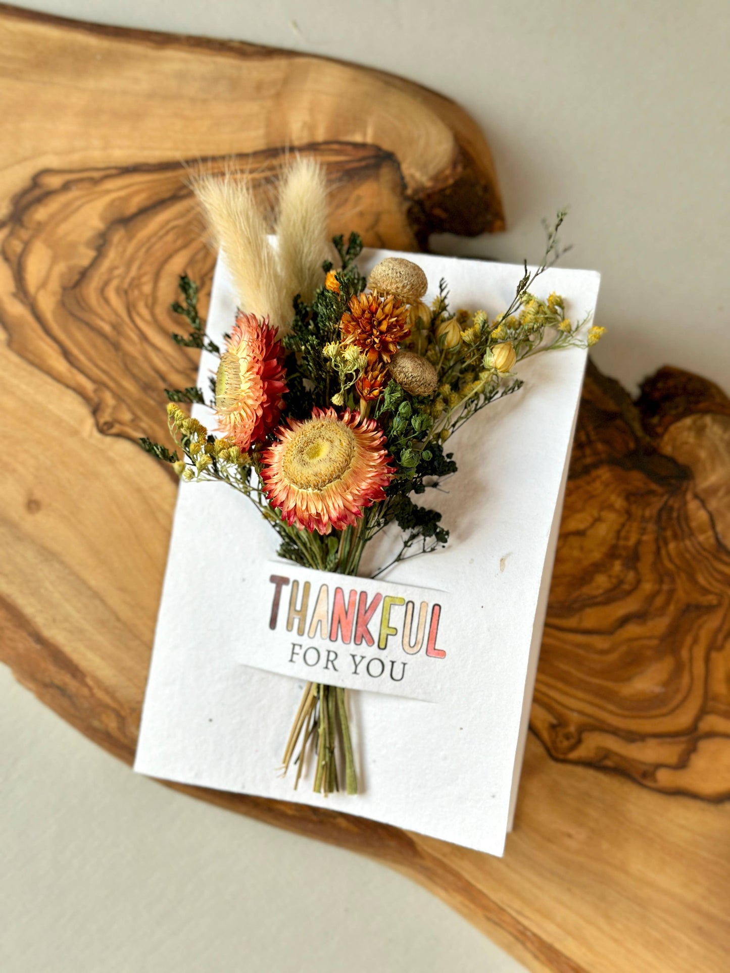 Wildflower Seed Card + Tiny Bouquet | Thankful