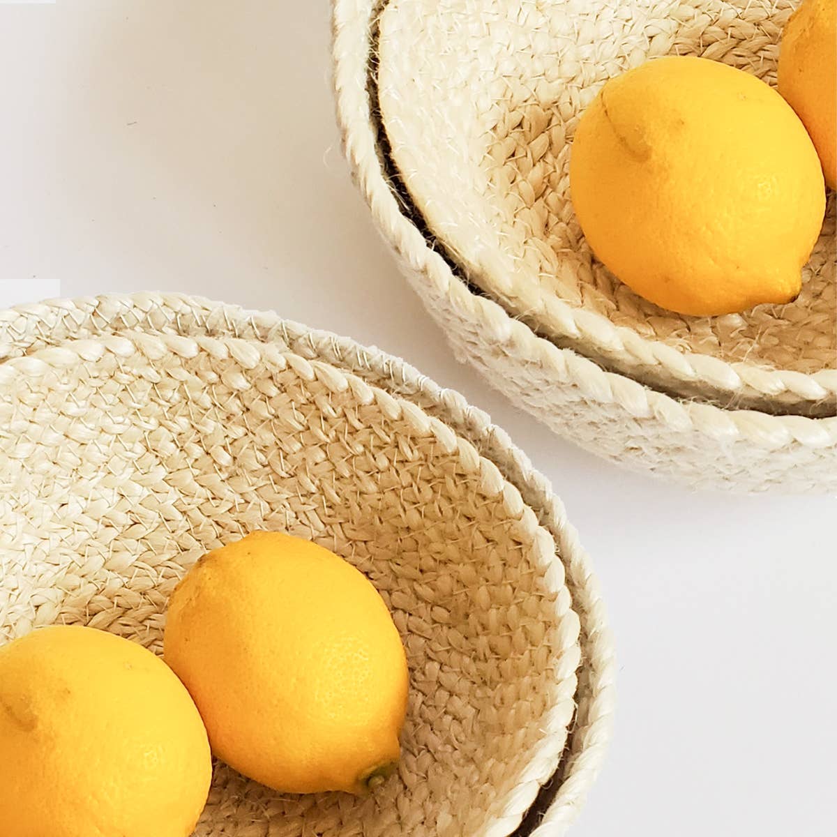 Handwoven Storage Basket • Kata Candy Bowl-White