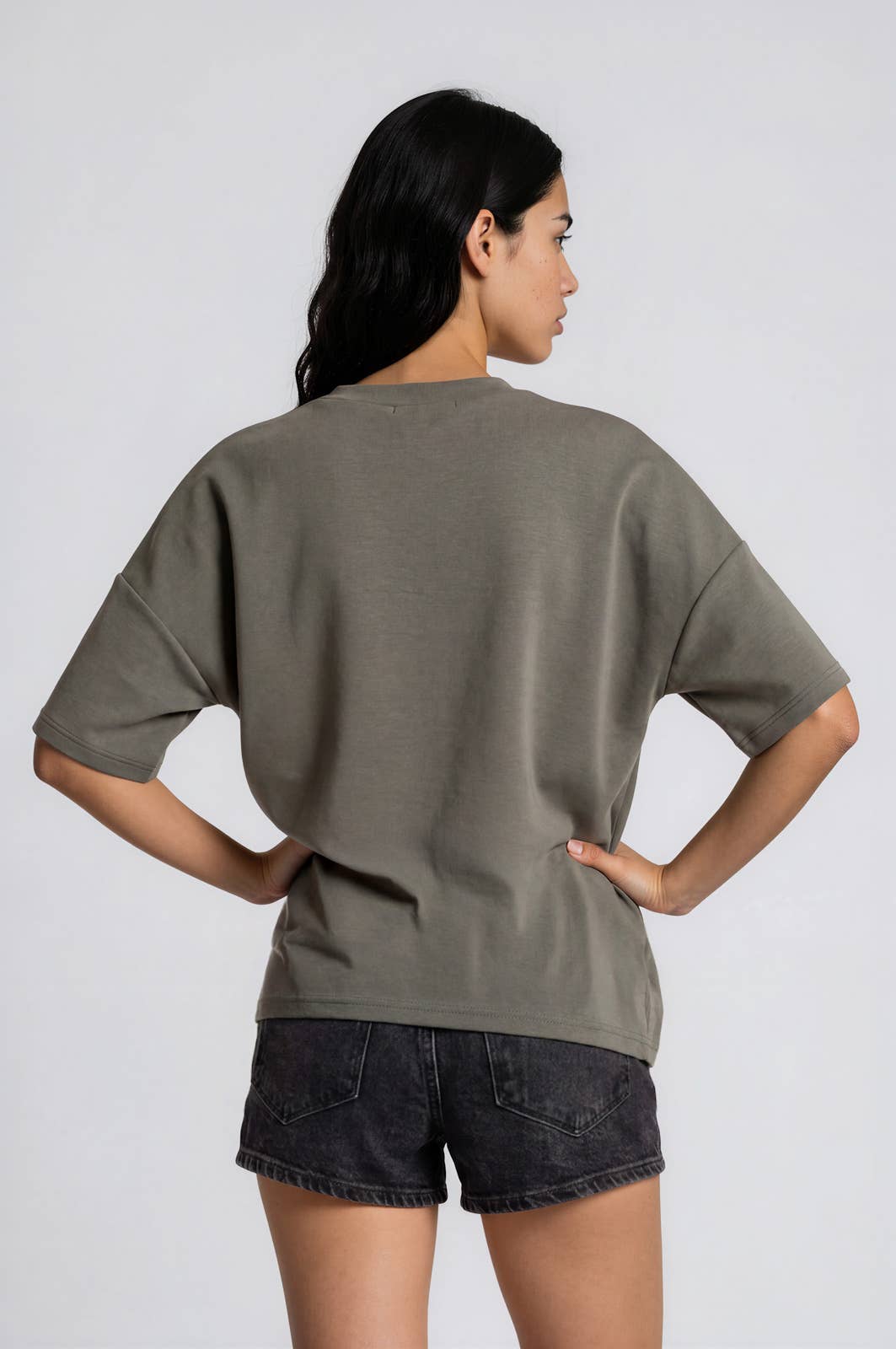 Short Sleeve Scuba Crew Neck Pocket Tee