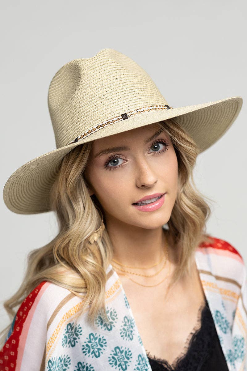Braided Double Band Panama Hat
