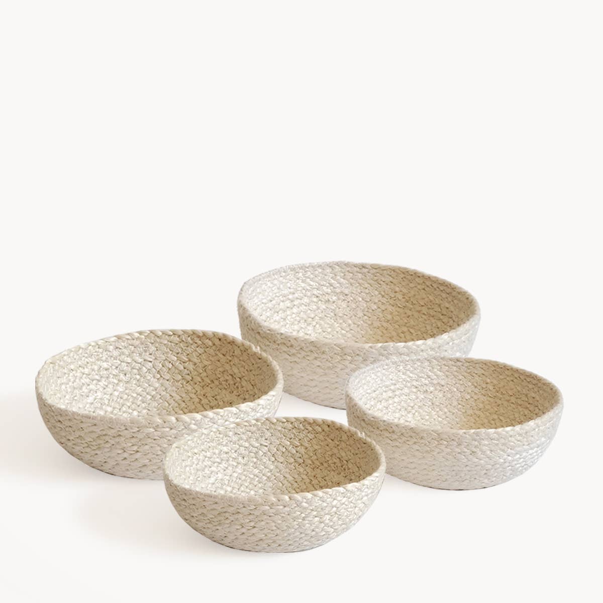 Handwoven Storage Basket • Kata Candy Bowl-White