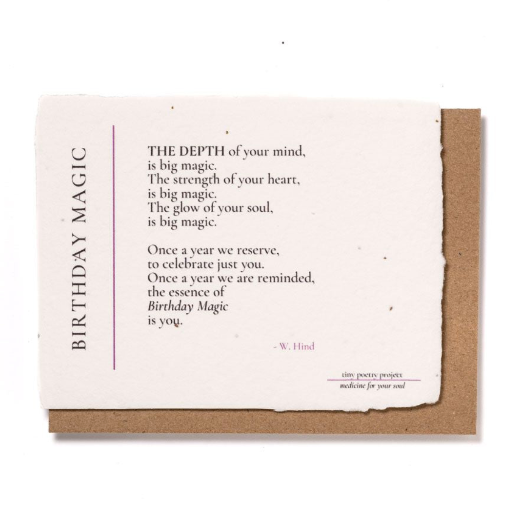 Birthday Magic: Plantable Wildflower Birthday Card