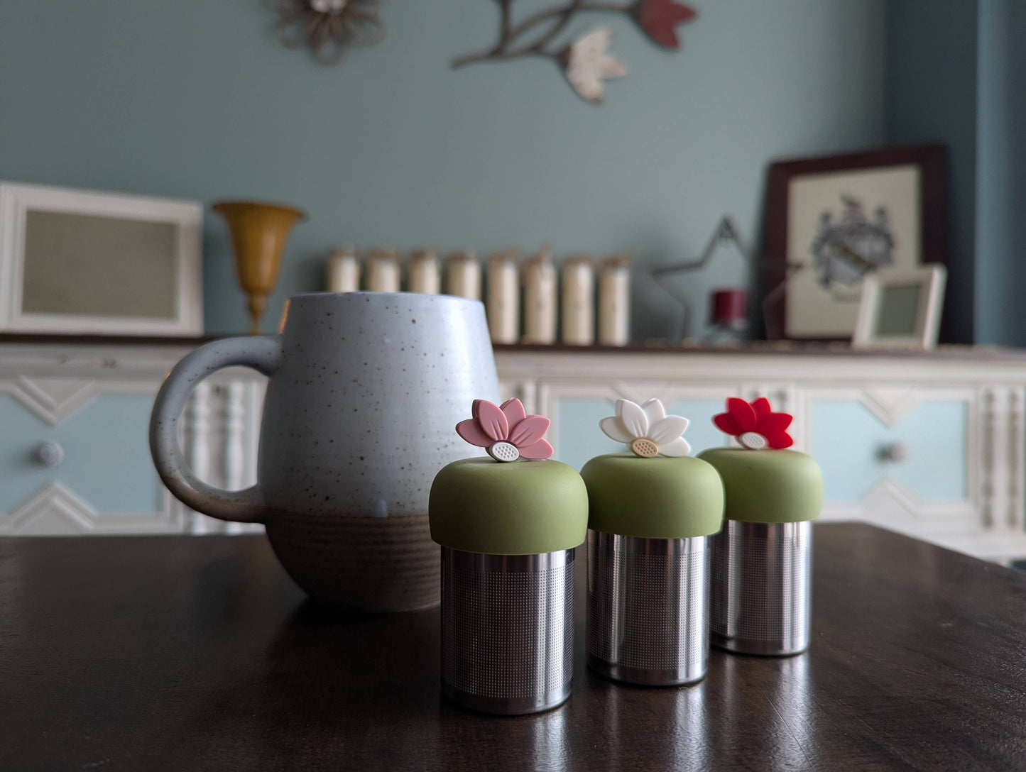 White Lotus | Floating Tea Infuser | Loose Leaf | White