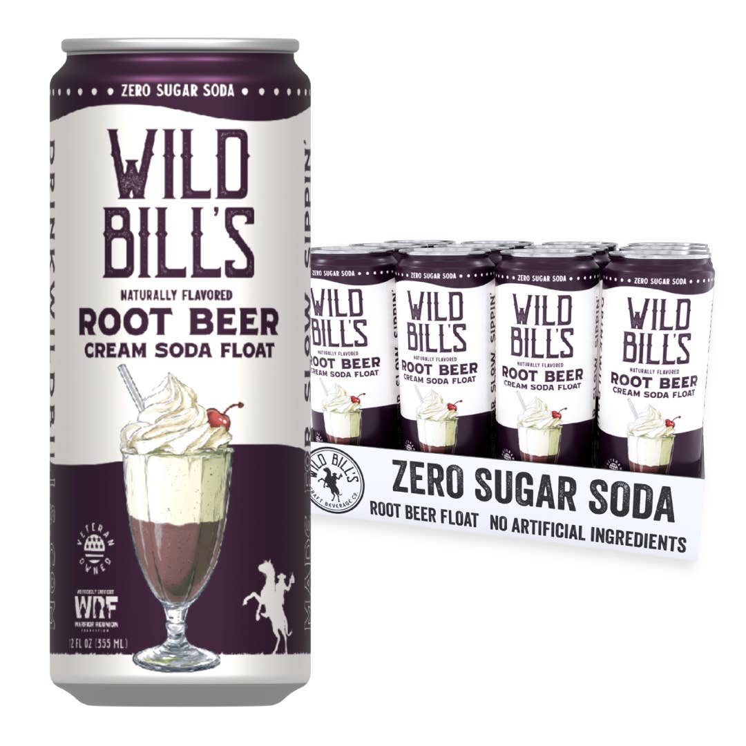 Root Beer: Zero Sugar Soda, Clean Ingredients, 12-Pack, Cans