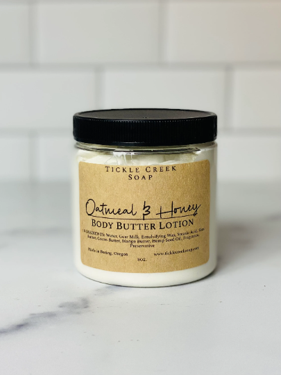 Body Butter Lotion Oatmeal & Honey