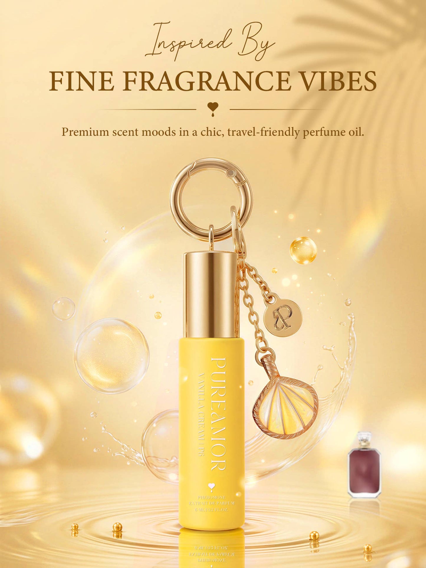Vanilla Cream | Roll-on Pheromone Keychain Perfume - 6ml
