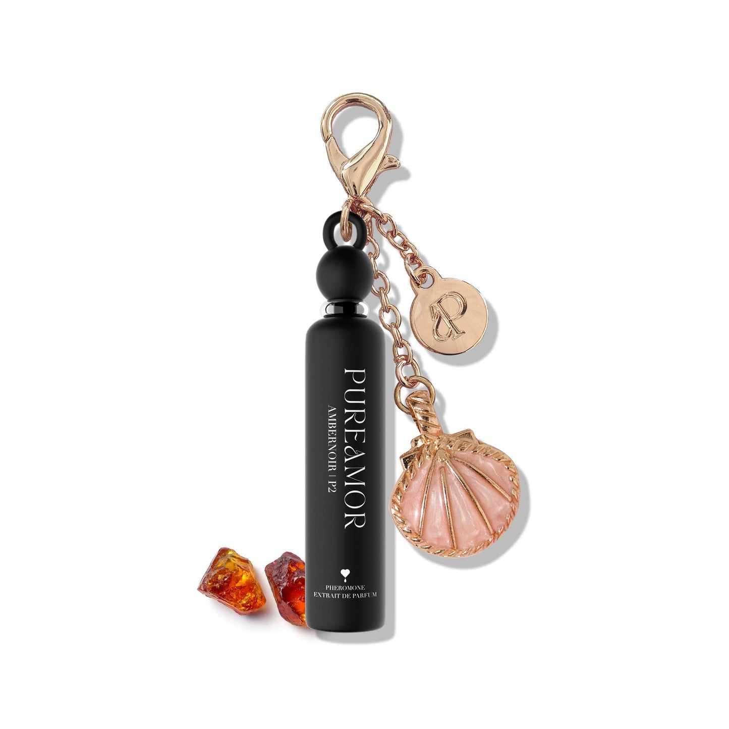 Amber Noir Pheromone Perfume Oil Keychain - 2ml Mini