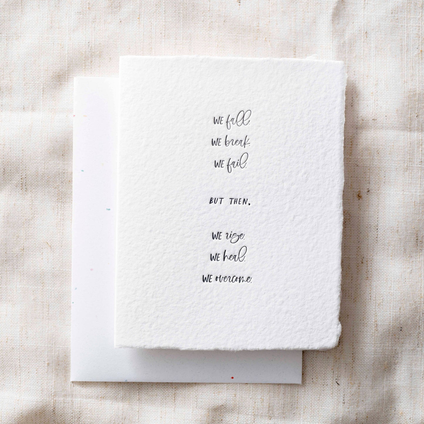 We Fall We Rise - Sympathy Card