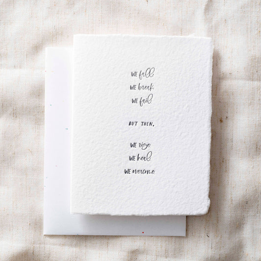 We Fall We Rise - Sympathy Card