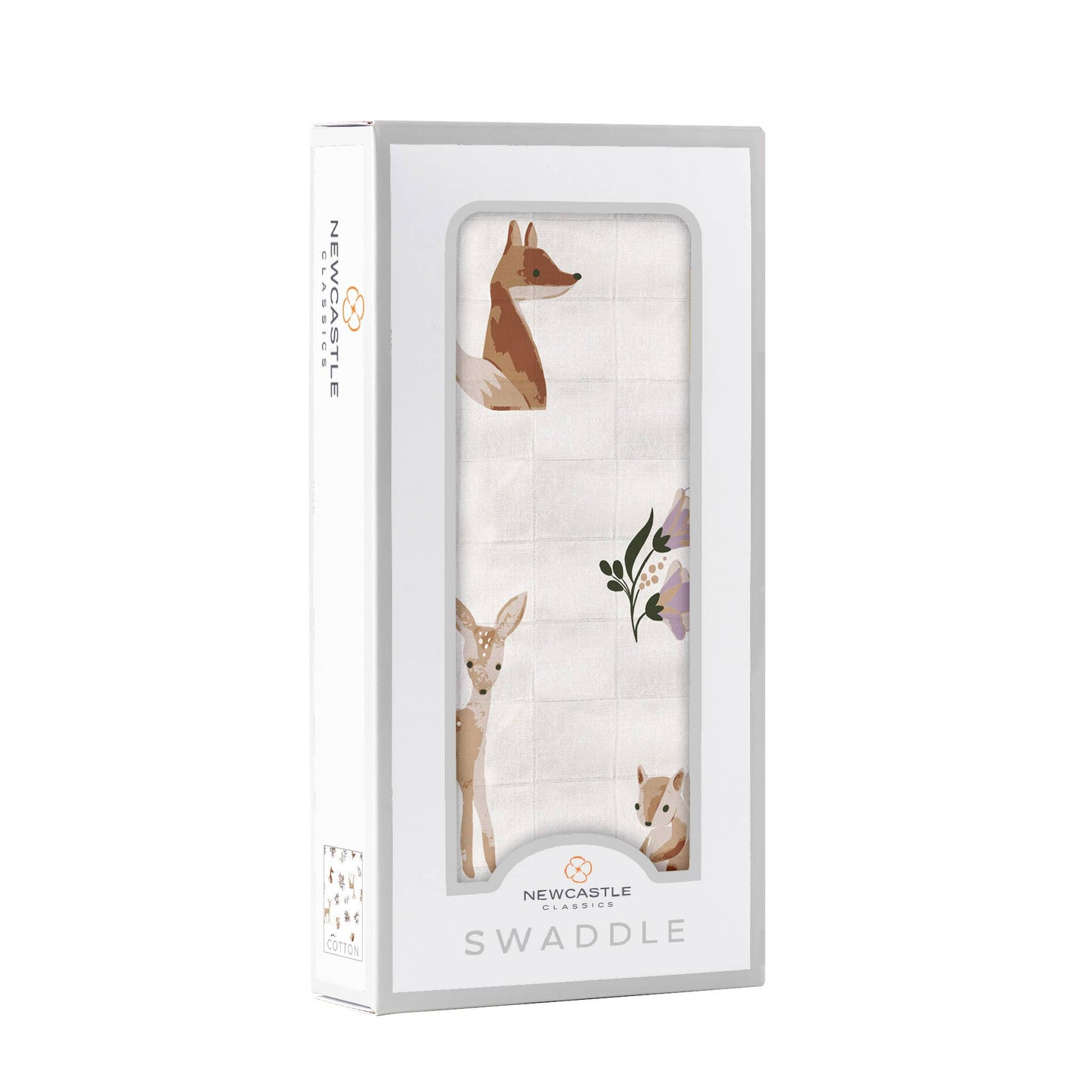 Sierra Fox and Deer Cotton Swaddle
