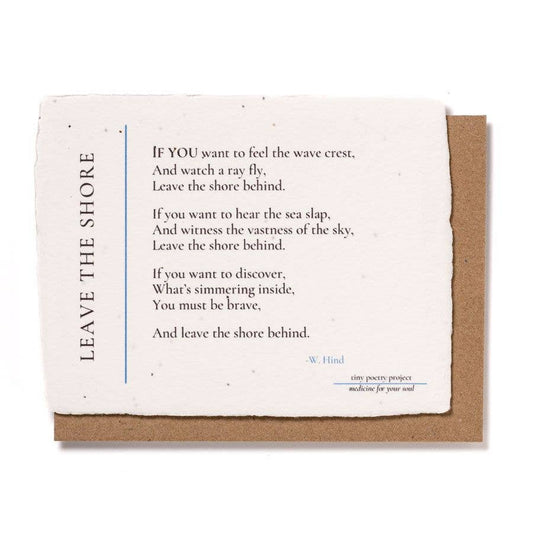Leave the Shore Behind: Plantable Wildflower Card