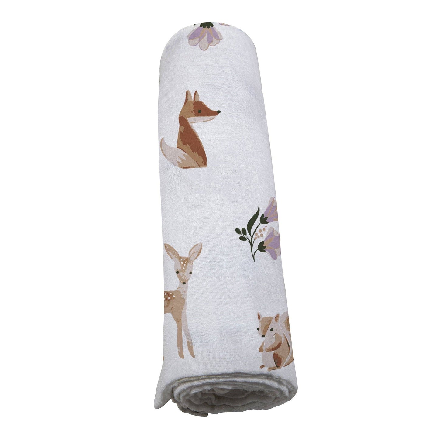 Sierra Fox and Deer Cotton Swaddle