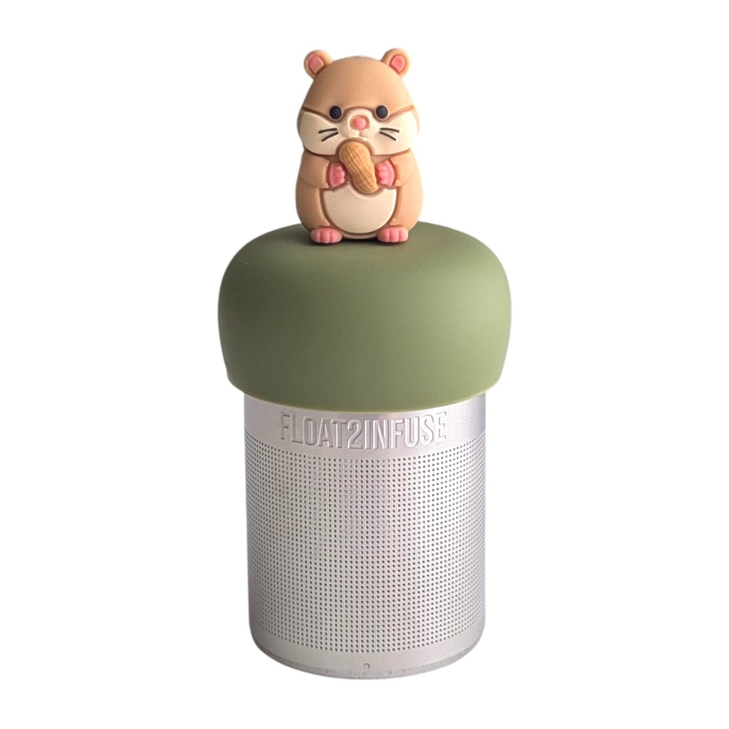 Peanut Chipmunk | Floating Tea Infuser | Green Base | Peach