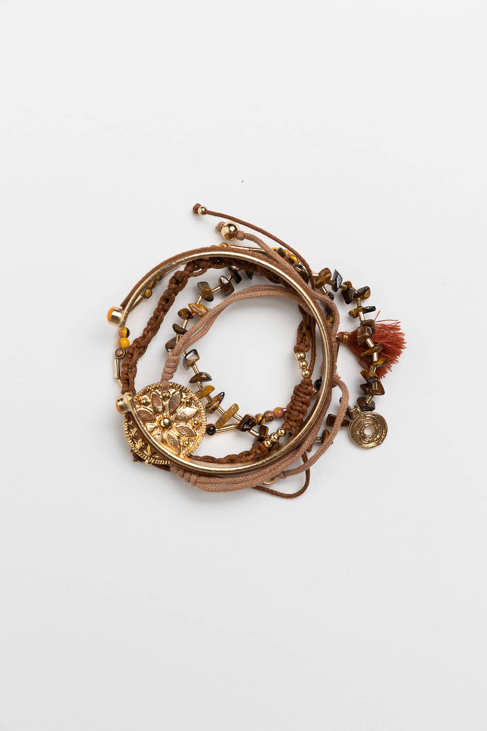 🐅 Tiger Eye Stackable Bracelet - Made in India