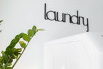 Wood Laundry Room Word Cutout - Laundry Room Decor