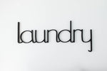 Wood Laundry Room Word Cutout - Laundry Room Decor