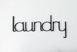 Wood Laundry Room Word Cutout - Laundry Room Decor