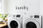 Wood Laundry Room Word Cutout - Laundry Room Decor