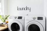 Wood Laundry Room Word Cutout - Laundry Room Decor