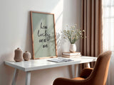 How Lucky Are We – Sage Green Printable Wall Art
