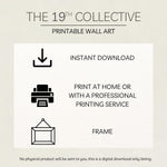 Vintage Book Stack with Peonies – Printable Bookish Wall Art | French Country Digital Download