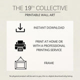Vintage Book Stack with Peonies – Printable Bookish Wall Art | French Country Digital Download