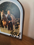2025 Graduation Photo Frame - Arch Photo With Leather Border