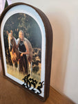 2025 Graduation Photo Frame - Arch Photo With Leather Border