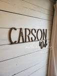 Custom Wood Name Sign