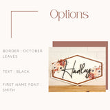 Floral Nursery Name Sign