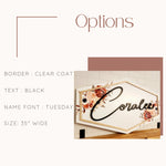 Floral Nursery Name Sign